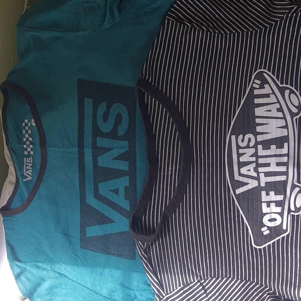 Vans Off the Wall t shirt women's size small. Comes with both shirts!